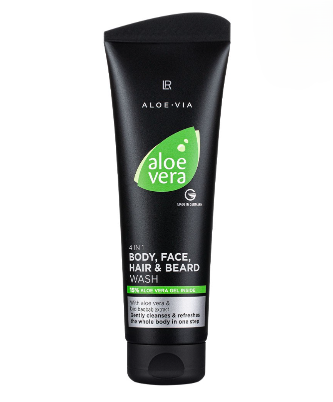 Aloe Vera 4 in 1 Shampoo for Body, Face, Hair and Beard